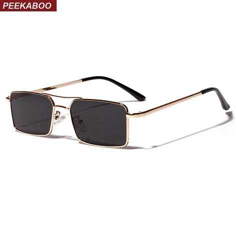 aliexpress retro square sunglasses mens womens peekaboo